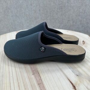 NEW Fly Flot Made in Italy Mesh Anatomic Anti-Shock Clogs Gray Mules Size 10